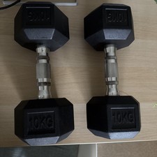 10kg hex dumbbells 