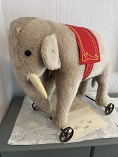 Steiff 400407 ELEPHANT ON WHEELS 898/1000 REPLICA MOHAIR / 2004