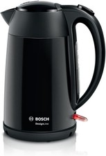 Bosch DesignLine Stainless Steel Cordless Kettle 1.7L 3000W - Black, TWK3P423GB