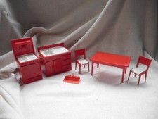 VINTAGE 50s 60s RED PLASTIC