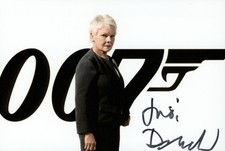 Dame Judi Dench Signed 6x4