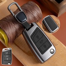 Zinc Alloy Leather Car Key Fob
