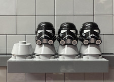 3 x Imperial Phase 3 Trooper Helmets to Lego - Clone Army Customs - Bag 31