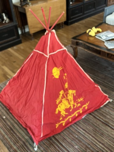 Vintage 1950s canvas indian - canvas,