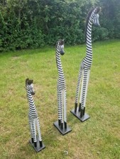 STUNNING HAND CARVED ZEBRA FROM BALI INDONESIA - VARIOUS SIZES