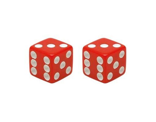 Red dice bike valve - bike,