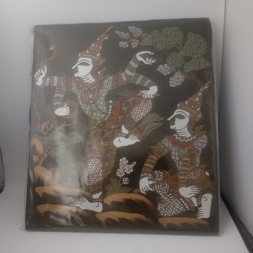 Thai silk painting - thai, hand