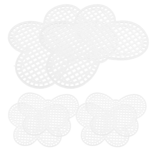 6pcs white plastic canvas - plastic,