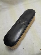 Antique Ebony & Horse Hair Clothes Brush  14cm