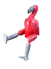 Wooden Flamingo Shelf Sitter