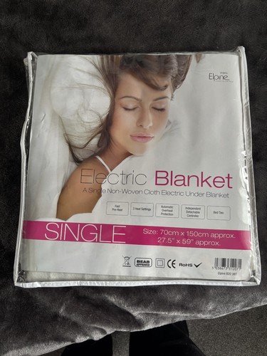 Elpine single electric blanket - single,