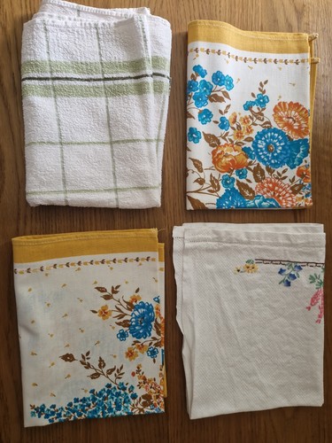 Unused kitchen tea towels - tea,