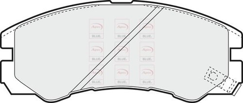 Front axle brake pads - axle,