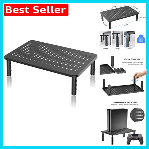 Ventilated metal monitor stand - metal,