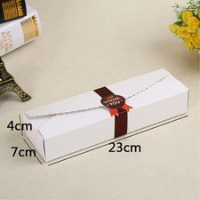 100 white Cake Box Slice Short Cake Packaging Gift Favour Box Macaron Bomboniere