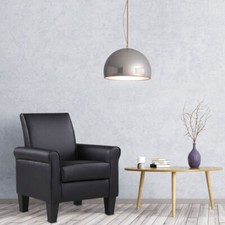 Faux Leather Accent ArmChair