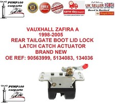 FOR VAUXHALL ZAFIRA A 98-05