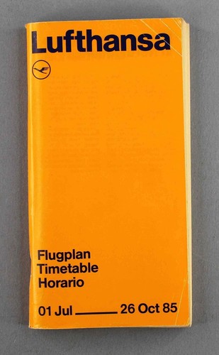 Lufthansa airline timetable - airline,