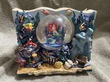VERY RARE DISNEY LITTLE MERMAID TWO SIDED MUSICAL SNOWGLOBE. HAPPILY EVER AFTER