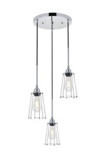 Chrome kitchen chandelier