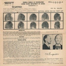 1941 FBI Wanted Poster N. C