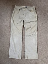  GAP Stone Cream White Bootcut  Corduroy Trousers  W35 L32  VGC Y2K