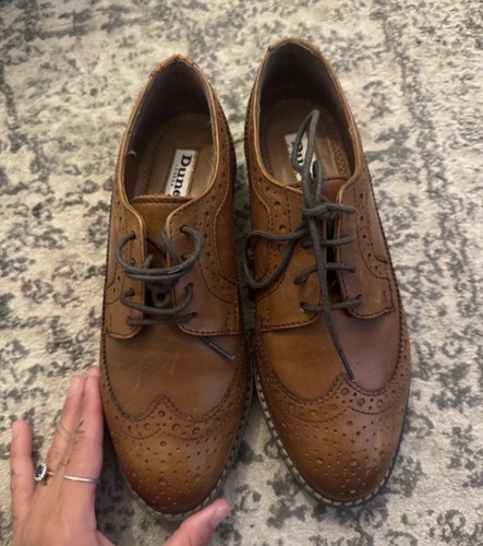Dune brown leather - leather, brogue