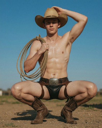 Gay interest white male cowboy - interest,