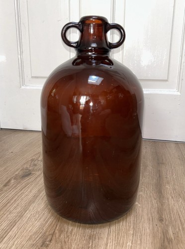 Large amber glass - large, bottle