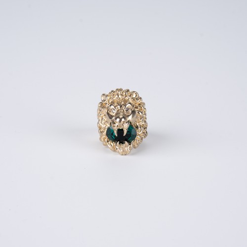 Gucci lion head ring aged - ring,