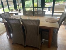 Neptune Lloyd loom Havana dinning chairs in lead light 
