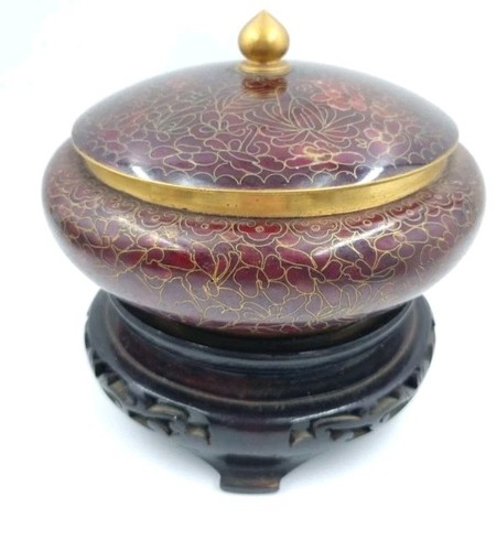 Cloisonne bowl lid large - bowl, &