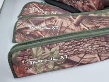 3x Shimano Tribal XT CAMO 12ft  Single Padded Rod Sleeves