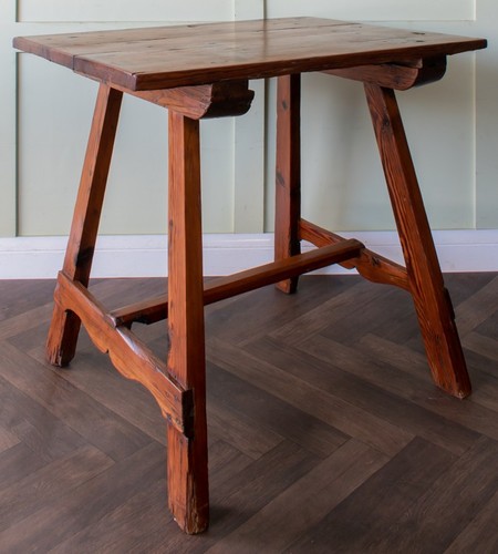 French farmhouse oak console - french,