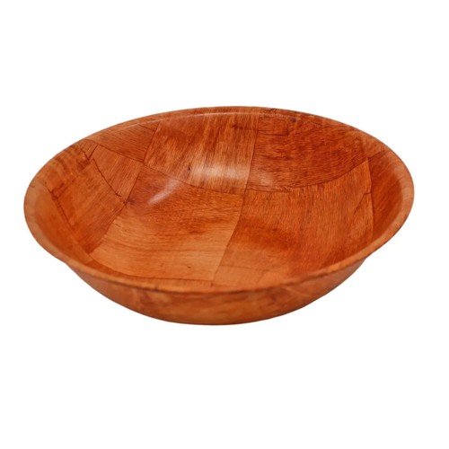 Wooden bowl woven pattern 20cm - bowl,