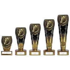 Horse Equestrian Trophies Fusion Cobra Gold to Black 5 Sizes FREE Engraving