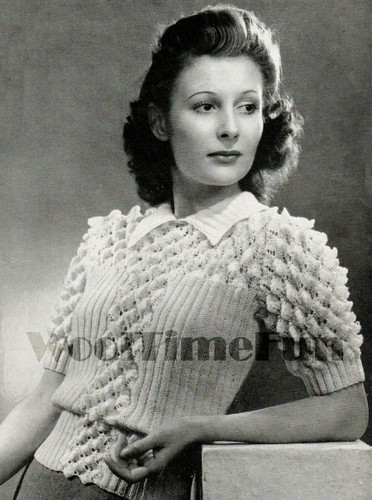 Knitting pattern vintage 1940s - vintage,