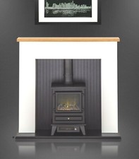 Electric fire stove white - electric,