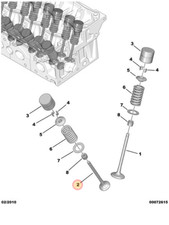ORIGINAL EXHAUST VALVE PEUGEOT