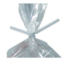 POLYBAG TIES WIRES Food Freezer Craft 100mm 4" bags white Sandwich Closures 100