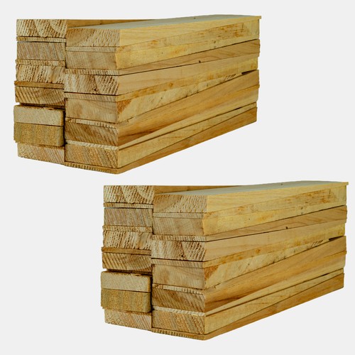 Wooden shim wedges fence panel - wedges,