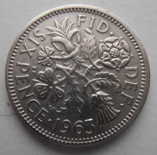 1963 SIXPENCE