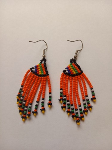 Zulu beaded earrings - zulu,