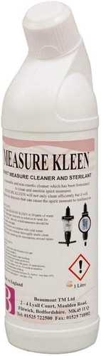 Measure kleen spirit and - kleen,