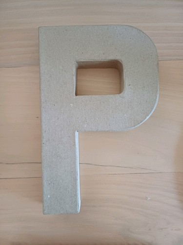 Paper mache letters and - 3d,