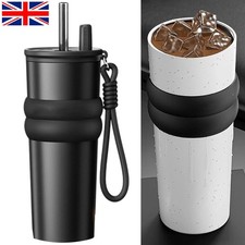 710ML Leakproof Insulated Thermal Travel Coffee Mug Cup Flask Stainless Steel UK