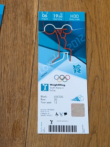 Ticket 2012 london olympics - ticket,