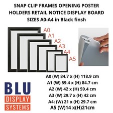 Snap frames black aluminium - black,
