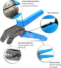 SN-48B Crimp Plier Tool 0.14-1.5mm 16-26 AWG Crimper Servo JST Molex Deutsch Pin