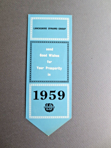 Vintage bookmark 1959 - bookmark,